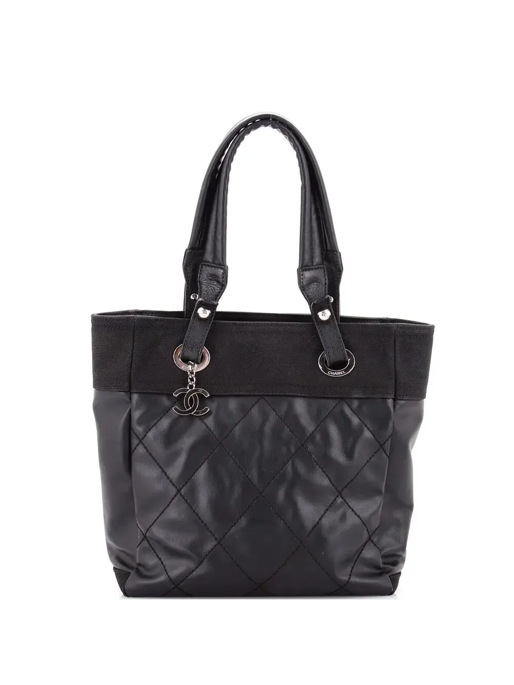 Chanel Biarritz Tote Quilted Coated #340342C98B